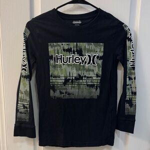 Hurley Kids Camo Black Long Sleeve Tee